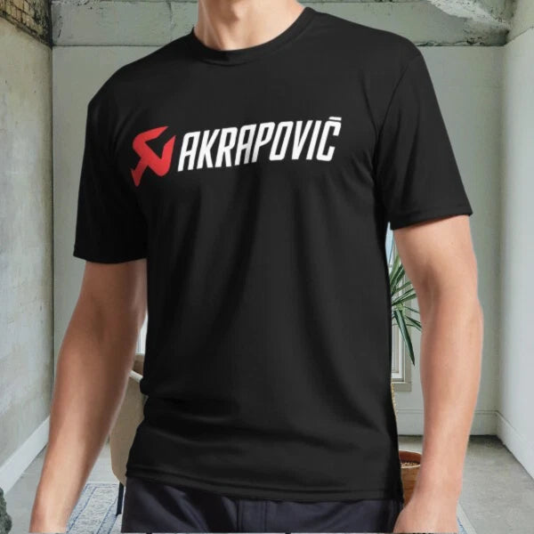 New Akrapovic Merch Active Logo Men's Black T-Shirt  Funny  Size S to 5XL