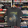 VINTAGE IRON MAIDEN LIVE AFTER DEATH T-SHIRT FADED BLACK THUNDER TAG SIZE LARGE