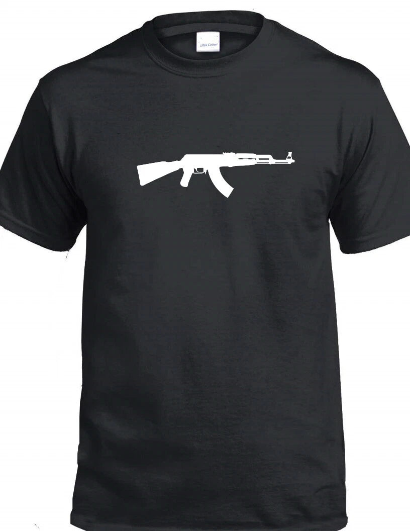 AK-47 T-shirt AK47 2nd Second Amendment Assault Riffle Weapon Molon Rights Tee