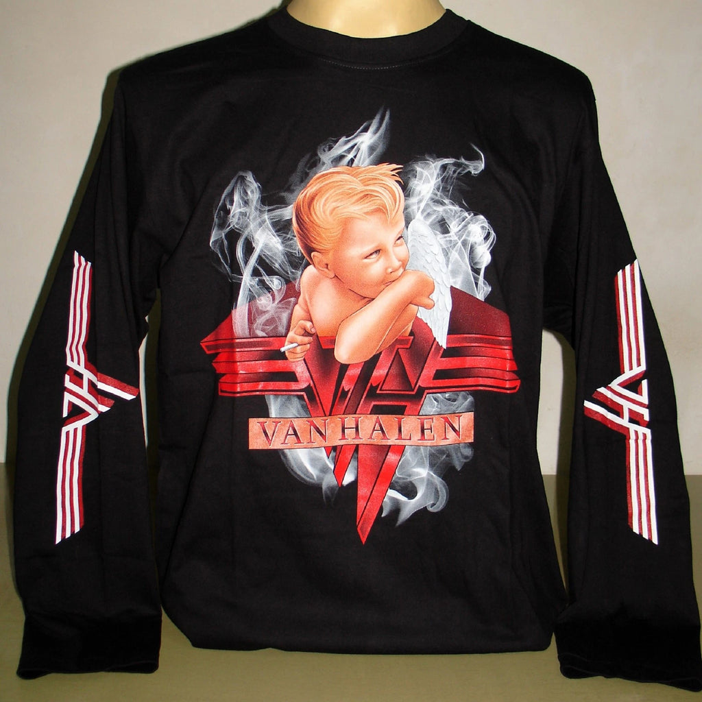 Van Halen 1984 Long Sleeve T-Shirt Size M L XL New! Rock Band Smoking Baby
