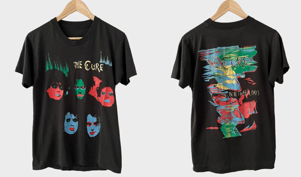 Vintage 1985 The Cure In Between Days Promo T-Shirt Post Punk Goth Tee Rare