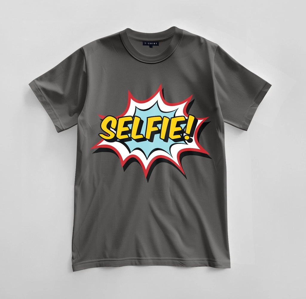 Custom Selfie Graphic T-shirt Design Unisex Jersey Short Sleeve Tee