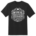 Superhero isn't an official job title nurse shirt black or white tee
