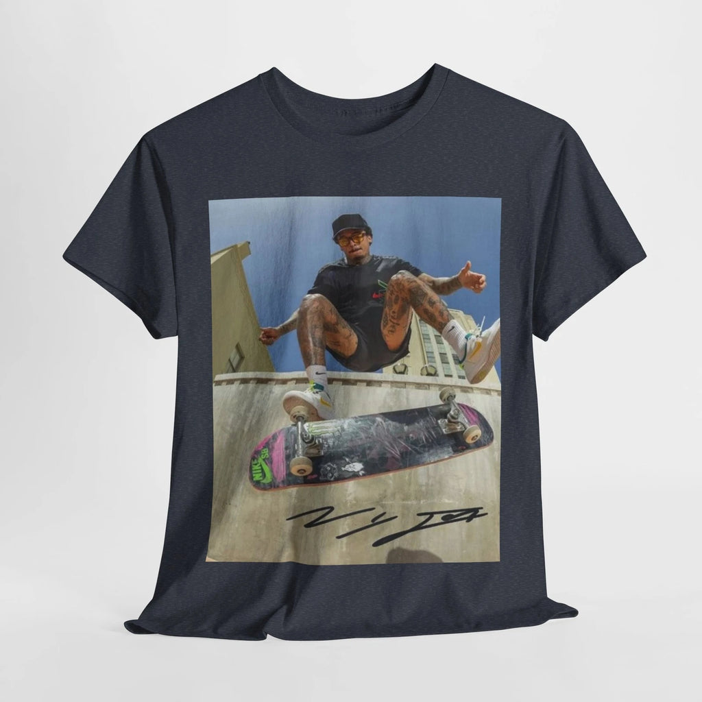 nyjah huston skateboarding Unisex Heavy Cotton Tee