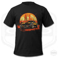 Corvette Sunset T-Shirt Men American Sports Car Fan Art