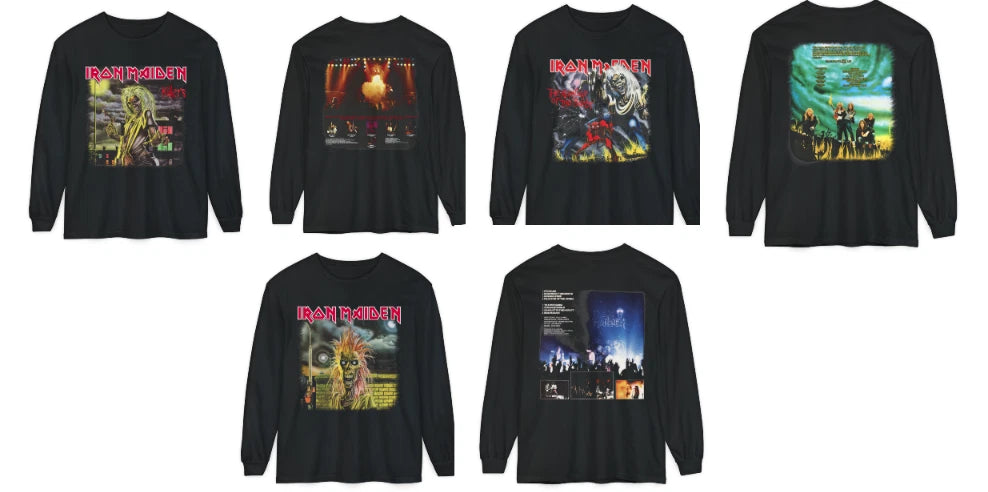 Iron Maiden (first album),killers,number of the beast long sleeve sweatshirt