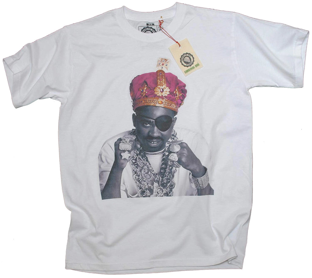Brooklyn Zoo Slick Rick The Ruler Crown Vintage Retro Hip Hop White T-Shirt