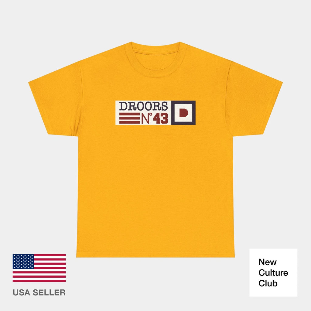 Droors N°43 Nautical Heritage Logo Classic 90s Skateboarding T-Shirt Print
