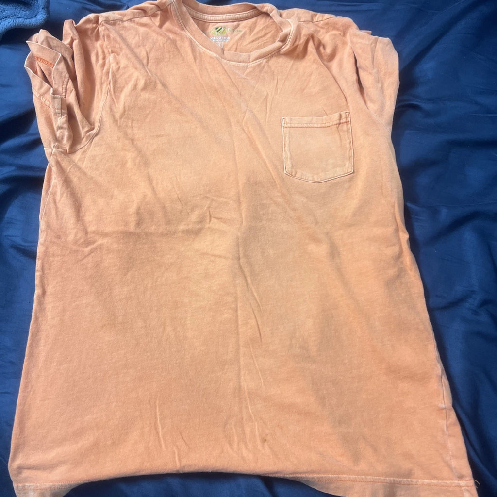 Mens Club Room Crew Neck Short Sleeve Chest Pocket Harvest T Shirt Tee S