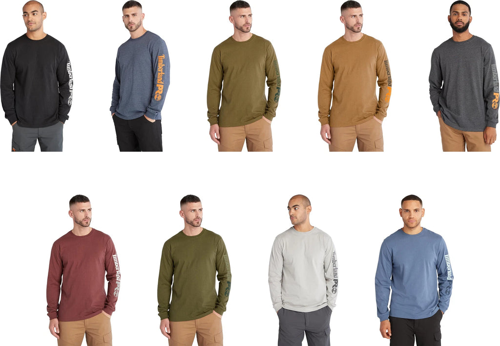 Timberland PRO Men's Core Logo Long-Sleeve T-Shirt