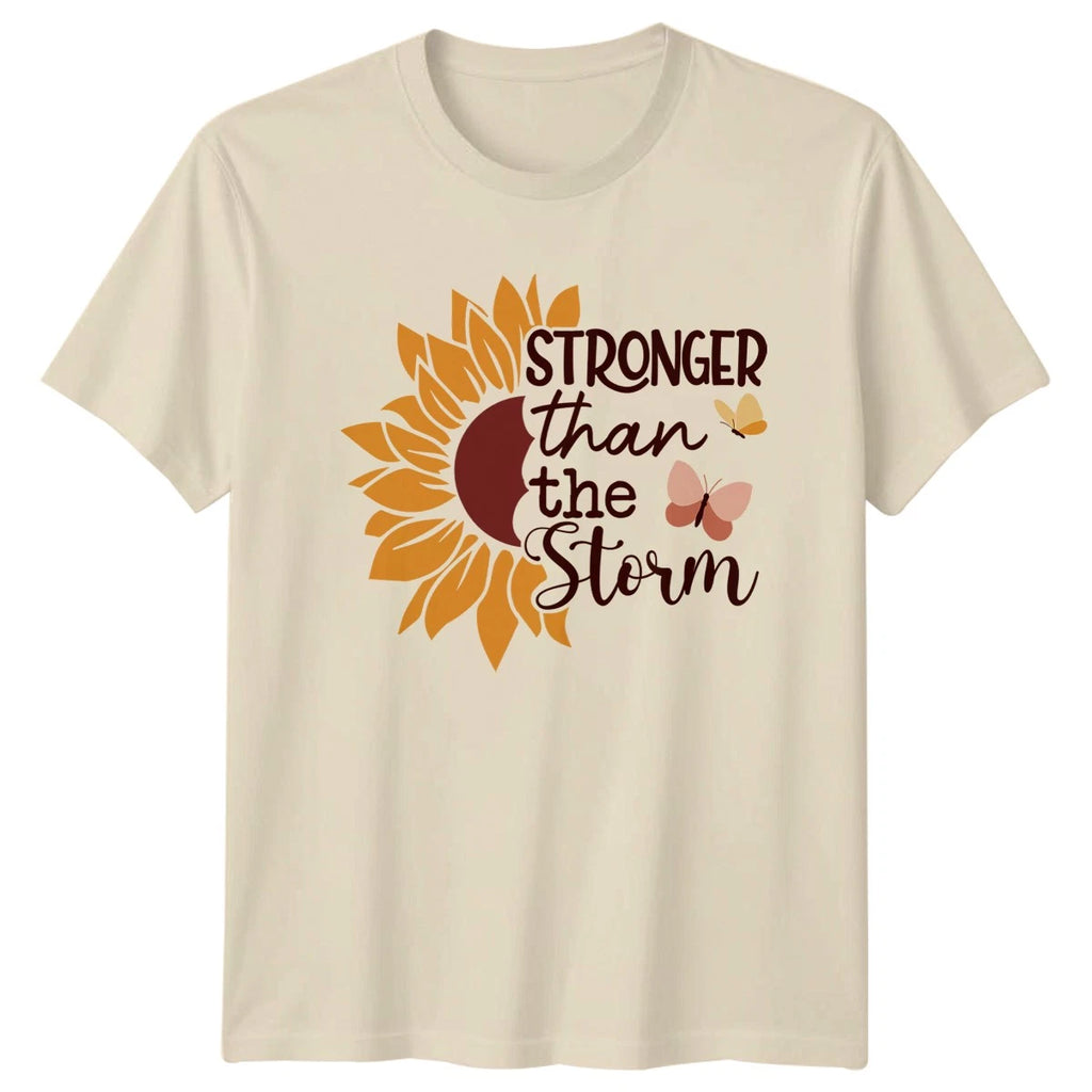 Stronger Than The Storm Womens T-Shirt Inspirational Mothers Day Gift For Her
