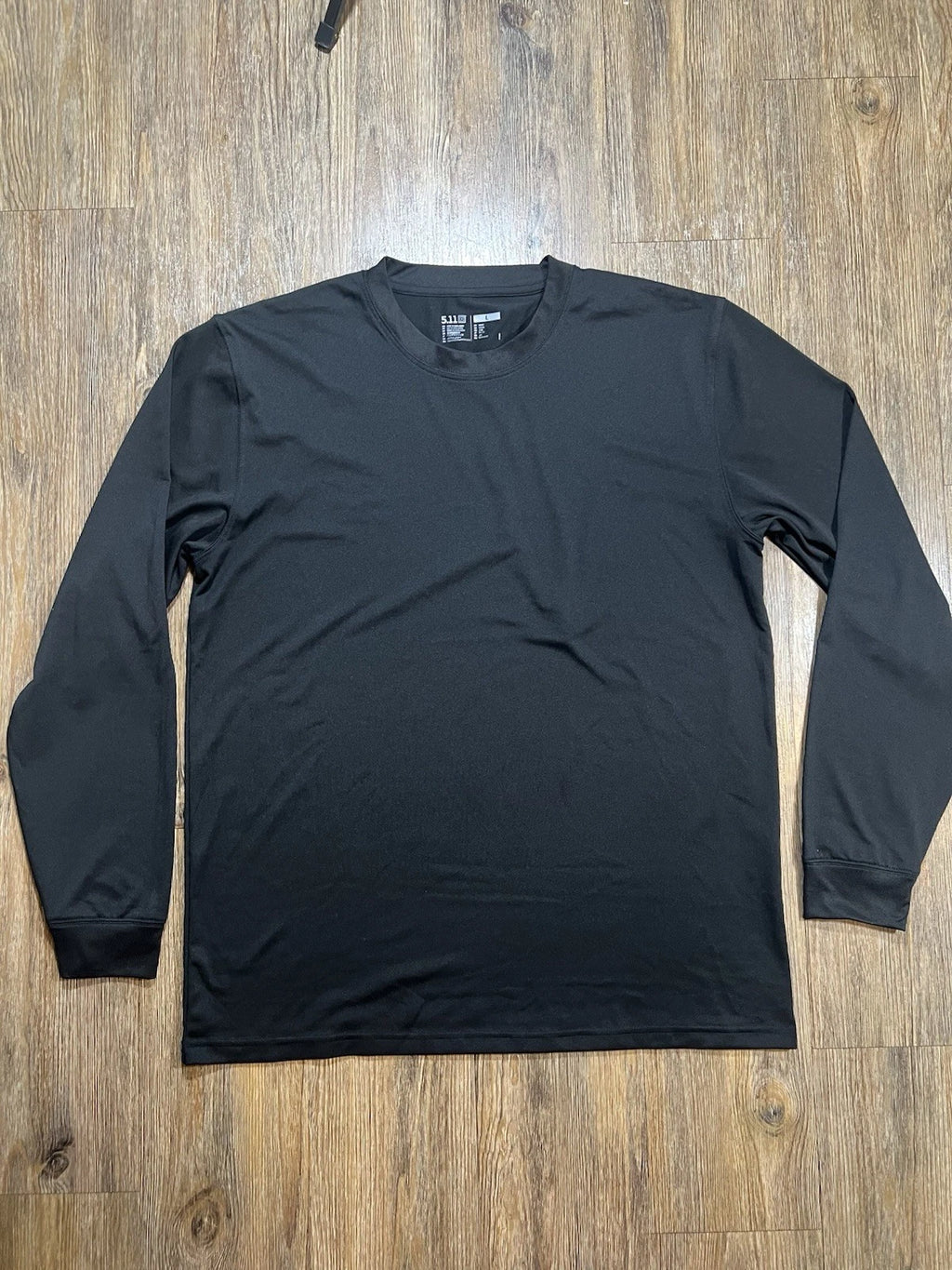 New 5.11 Tactical Shirt Mens Large Black Long Sleeve 100% Polyester
