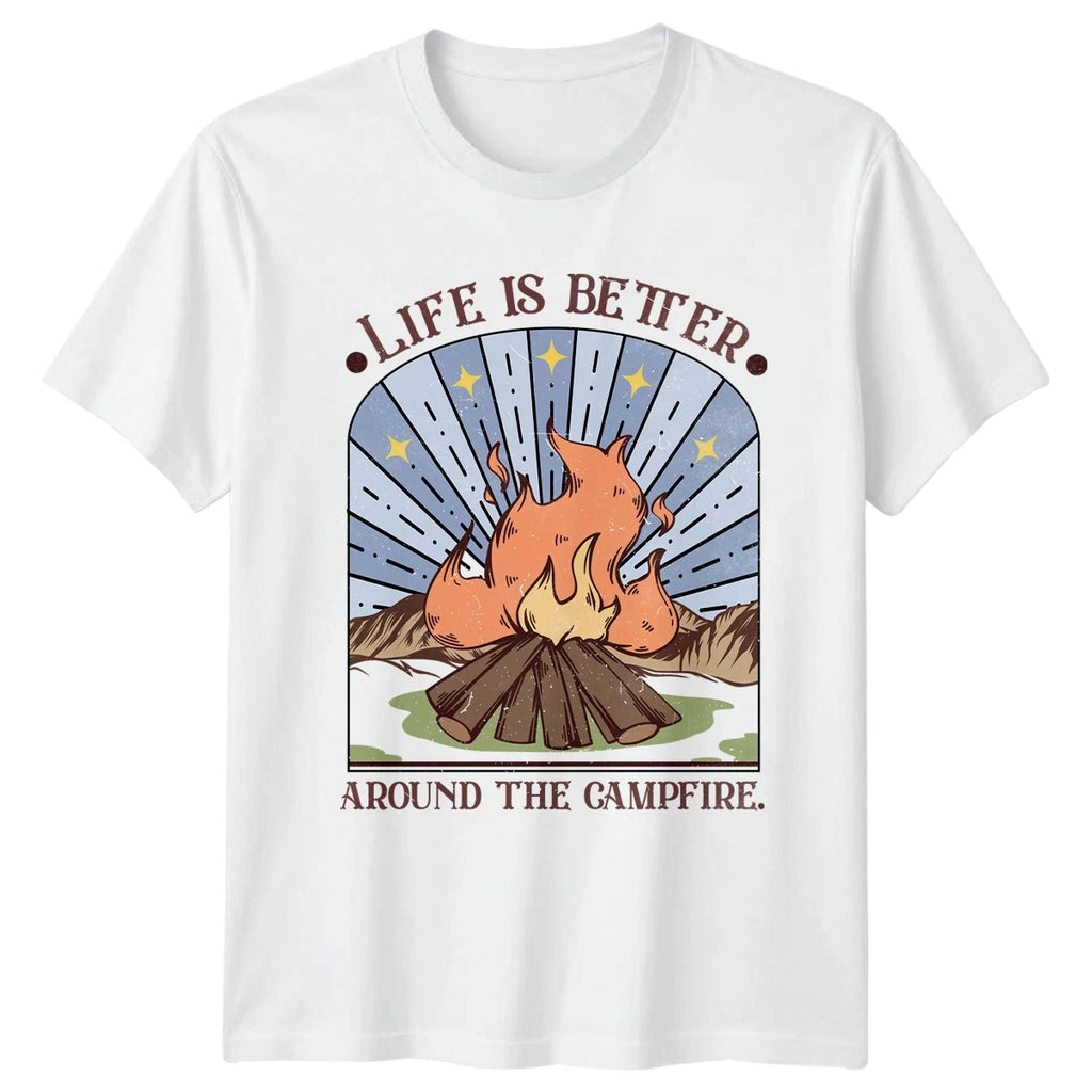 Life Is Better Around The T-Shirt Campfire Camping