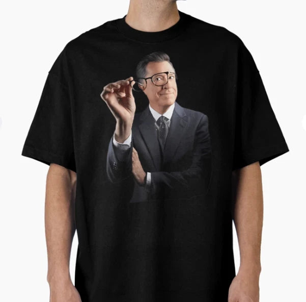 Stephen Colbert Oversized  Black T-Shirt
