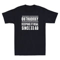 Keeping It Real Since Christian Eastern Orthodox Funny Quote Retro Men's T-Shirt