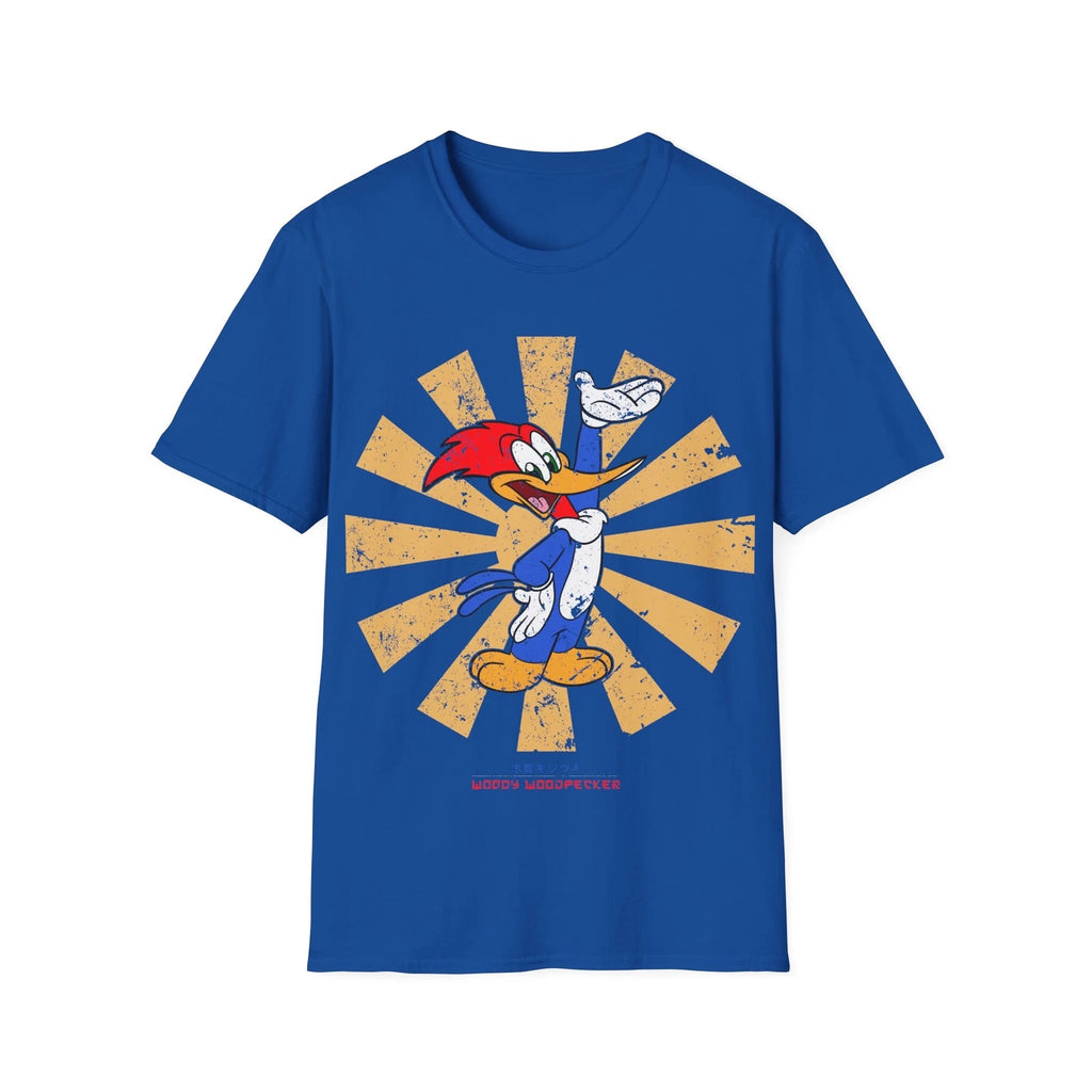 Woody Woodpecker Retro Japanese Men's Fitted Short Sleeve T-Shirt