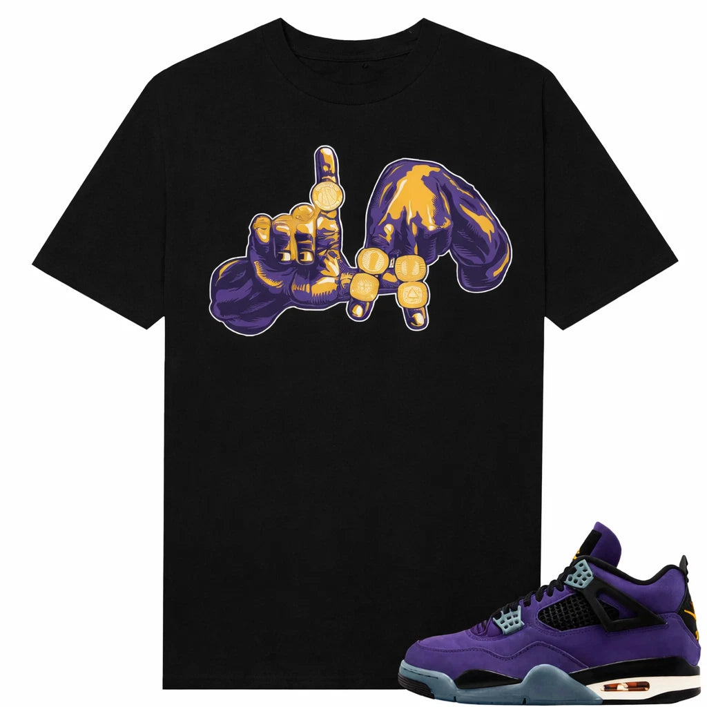 Lakers 4s Sneaker match tees,5 Rings, Tshirt, Unisex, gift, TShirt, Unisex, Gift