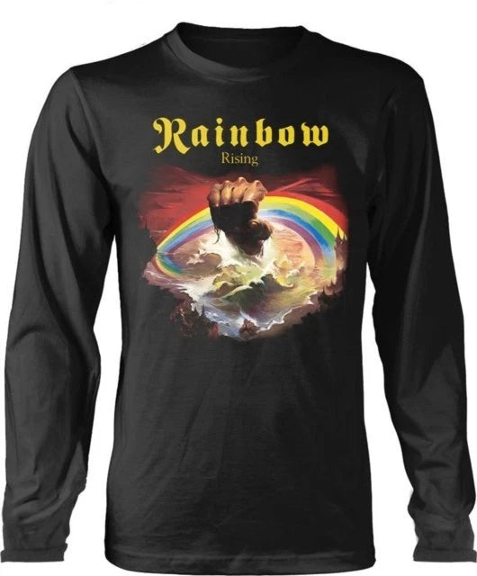 Rainbow Rising Long Sleeve T-Shirt, Men's small, Official rock band merch