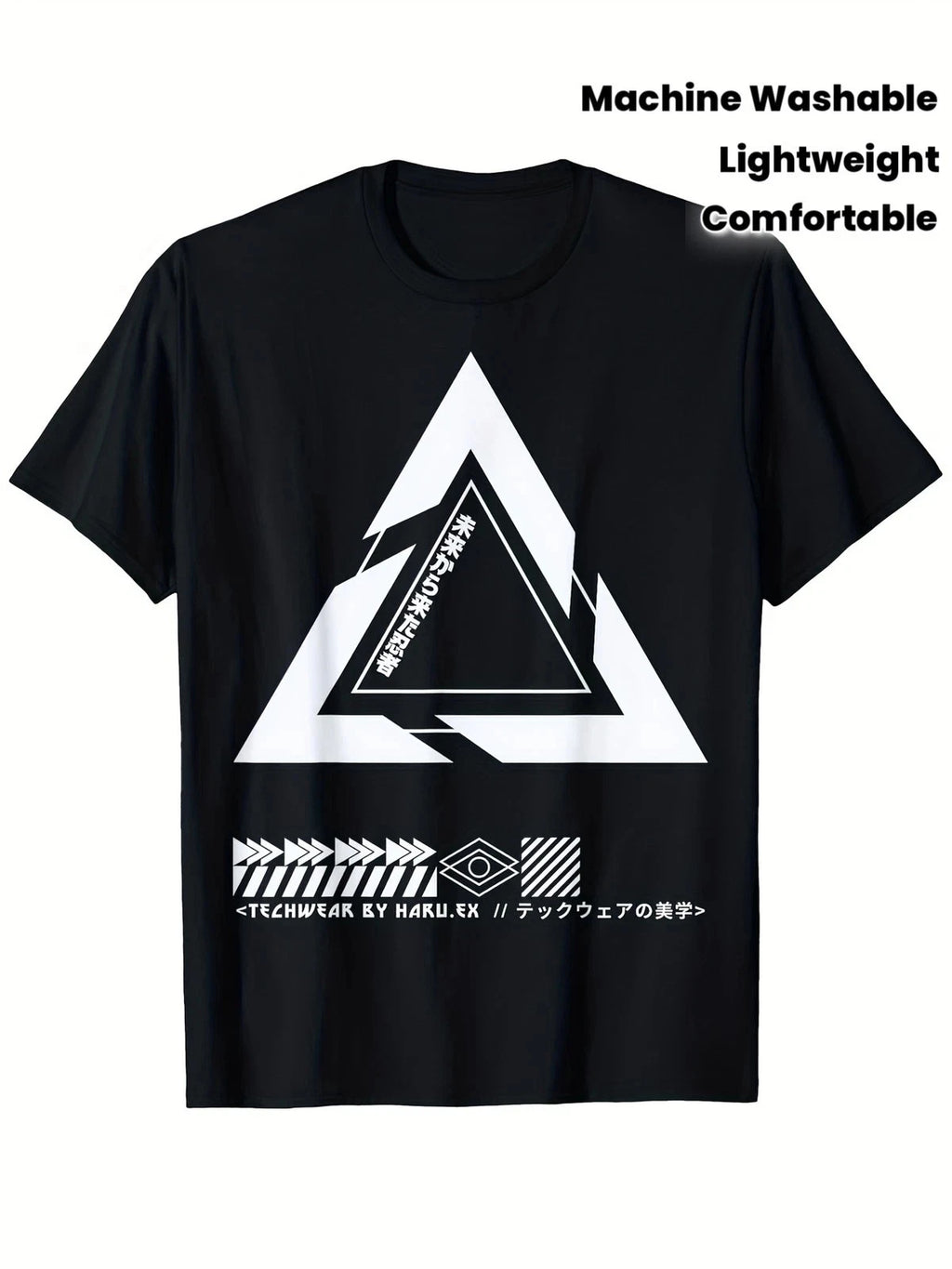 Techwear Ninja T Shirt Goth Streetwear Cyberpunk Graphic Casual Tee Top