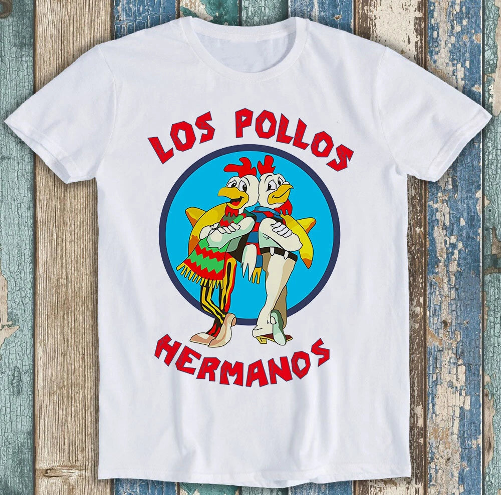 Los Pollos Hermanos TV Series Retro Funny Meme Gift Tee T Shirt M1242