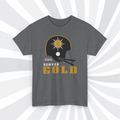 Denver Gold 1984 USFL Vintage Football Black Heather T-Shirt - Broncos