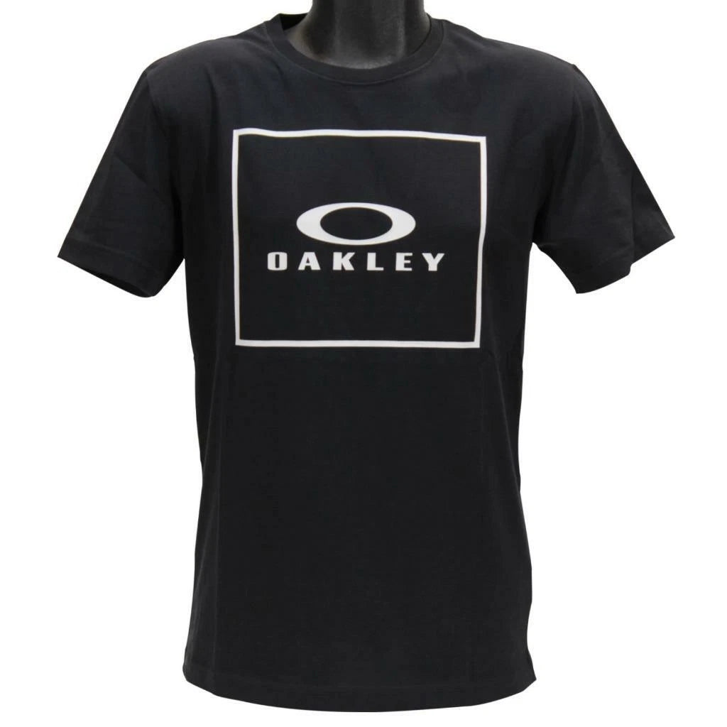 Oakley Jack Tee Mens Size L Large Jet Black Cotton Regular Fit Logo T-Shirt
