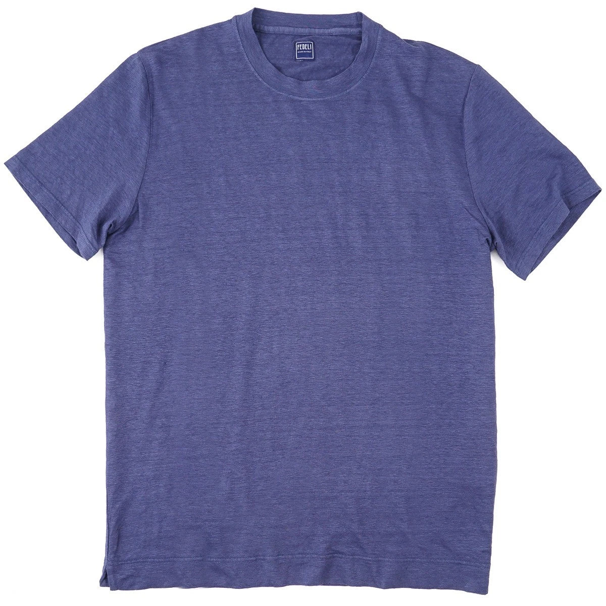 Fedeli Slim-Fit Night Blue Lightweight Stretch Linen T-Shirt XL (Eu 54) NWT Tee
