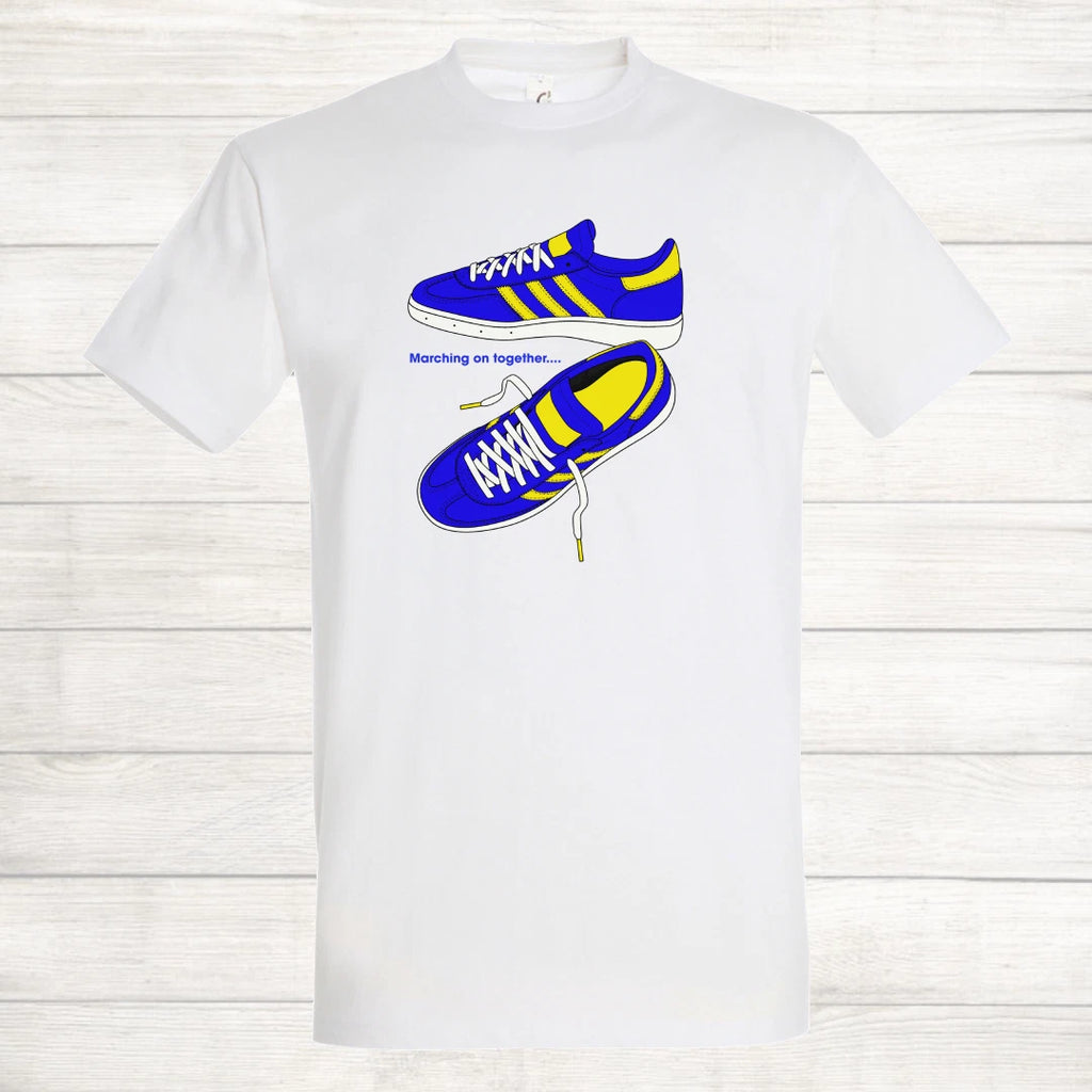 Leeds United Handball Football Marching on Together LUFC Saturday T Shirt