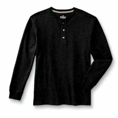 Mens Henley Shirt Size Small  Black NEW