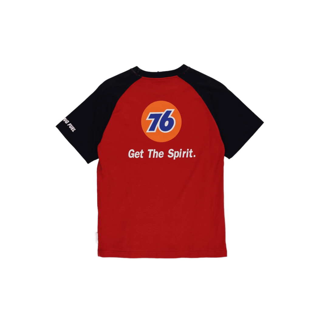 76 Men's Red Crew Neck Short Sleeve Cotton T-Shirt Size M