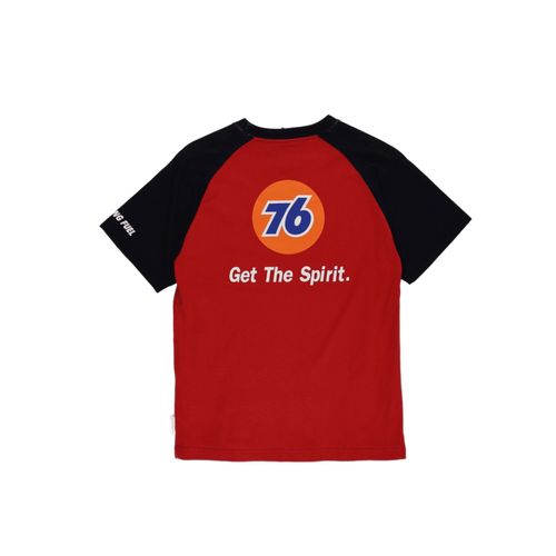 76 Men's Red Crew Neck Short Sleeve Cotton T-Shirt Size M