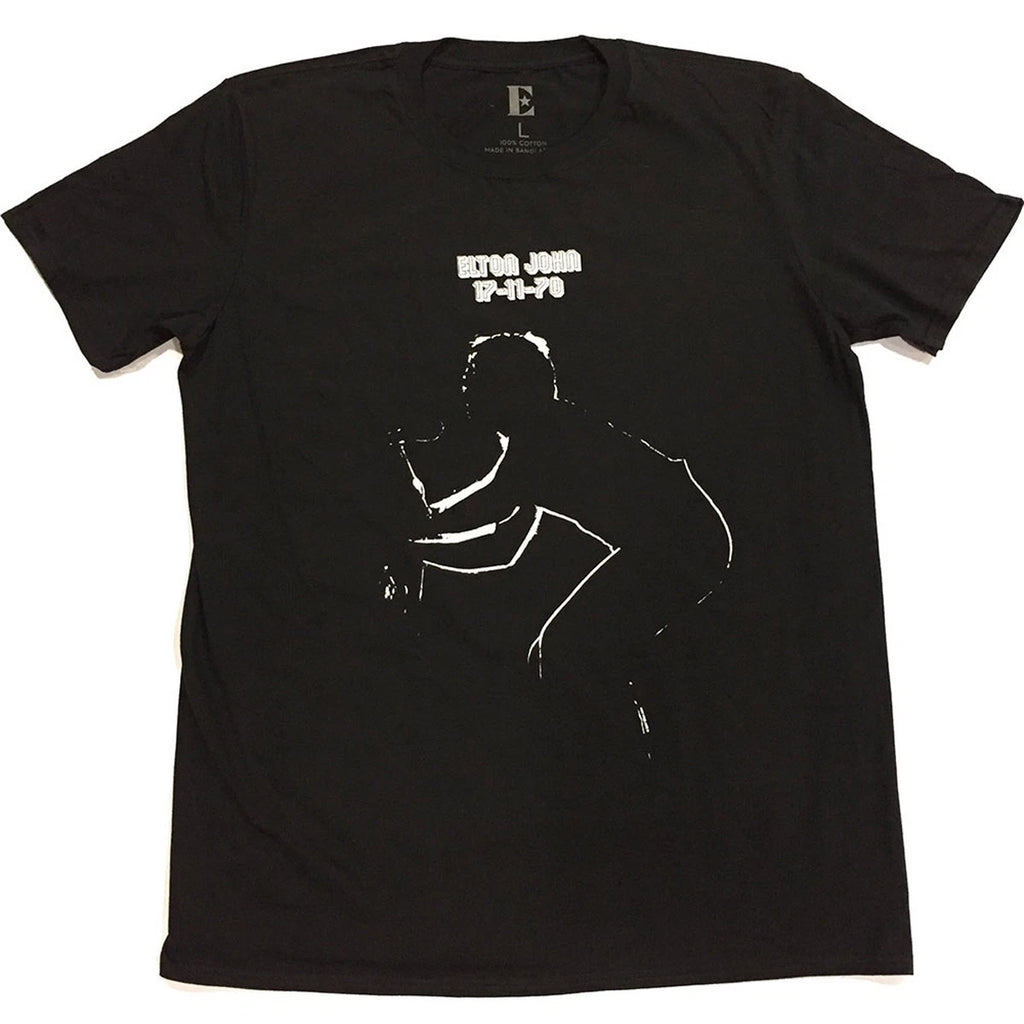 Elton John 17-11-70 Live Concert Performance Official Mens T-Shirt