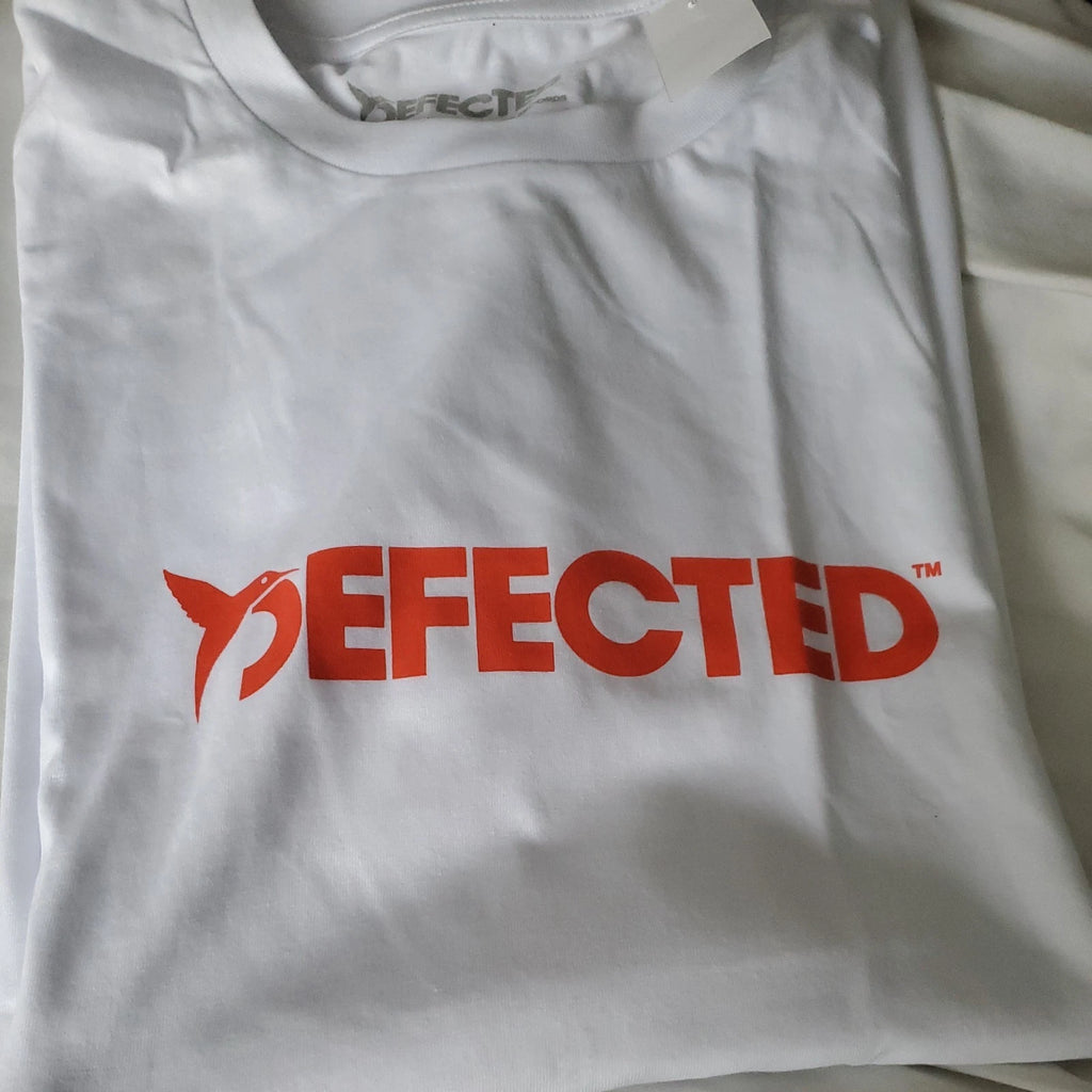 DEFECTED Records DEFECTED USHAIA Logo TShirt White - L NWT *RARE