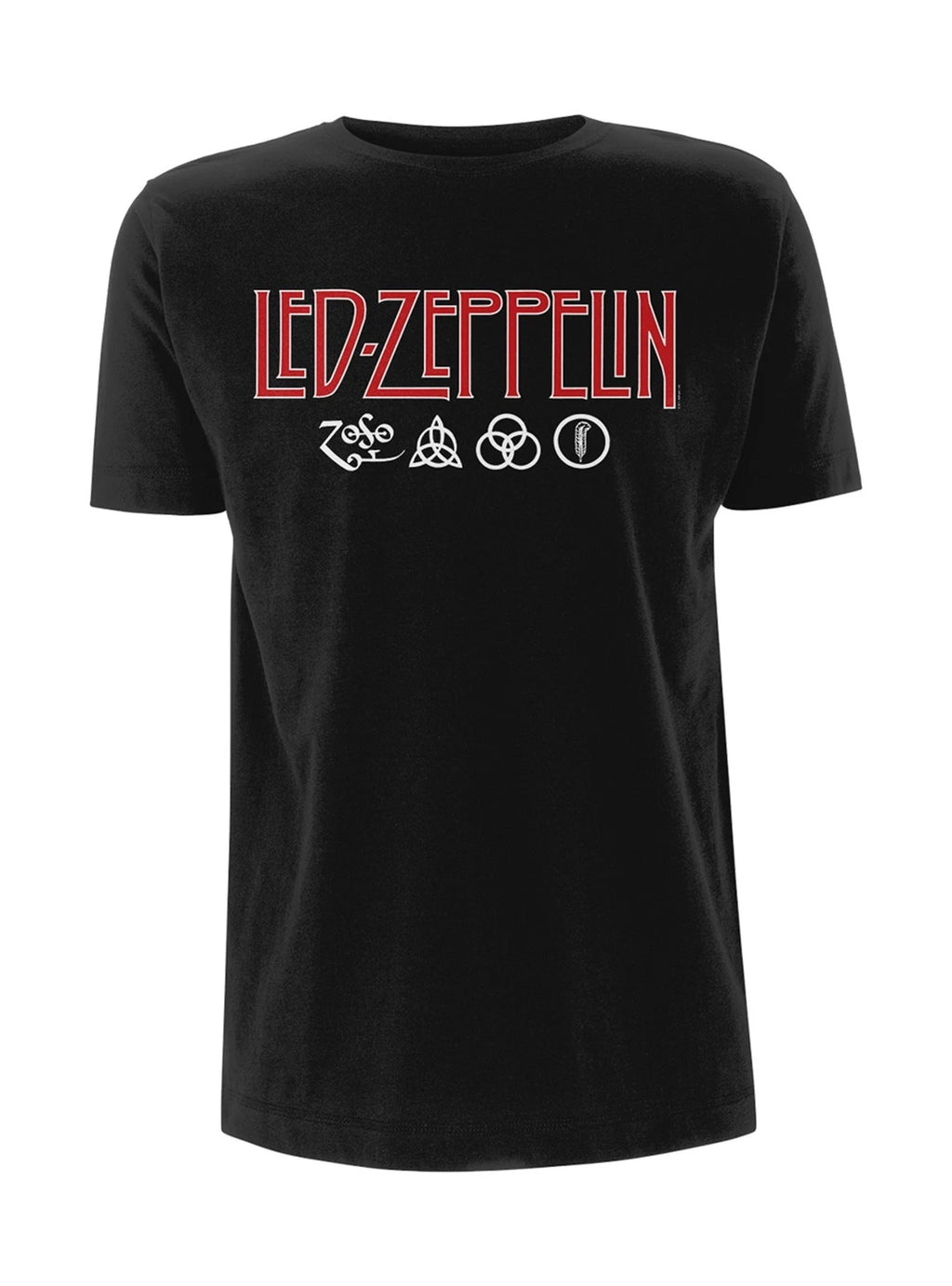 Led Zeppelin Logo and Symbols Jimmy Page Official Mens T-Shirt