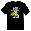 Mummy racer yellow hotrod drag  truck Tee shirt black or white