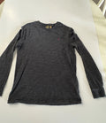 Men’s Polo Ralph Lauren Long  Sleeve Jersey, Size Large Custom Slim Fit Dk Grey