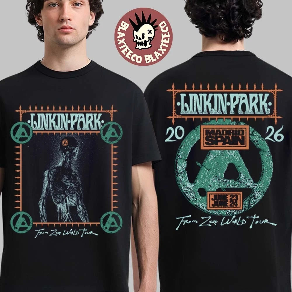 Linkin Park Madrid Spain 2026 Shirt Auditorio Miguel Rios June 23 24 From Zero