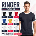 Fruit of the Loom Contrast Ringer T-Shirt | Retro Vintage Casual Tee