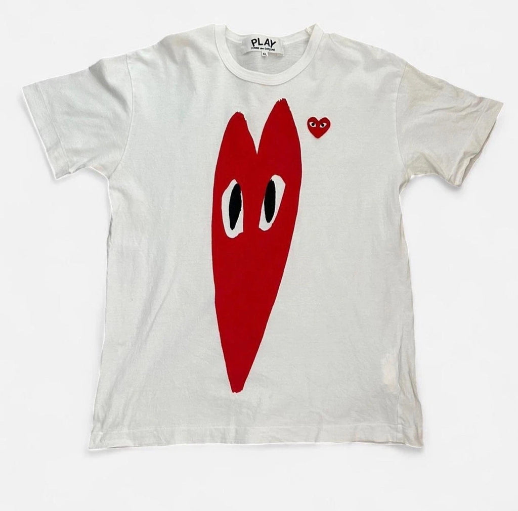CDG Play White Red Heart T-Shirt NWT - Comme Des Garçons