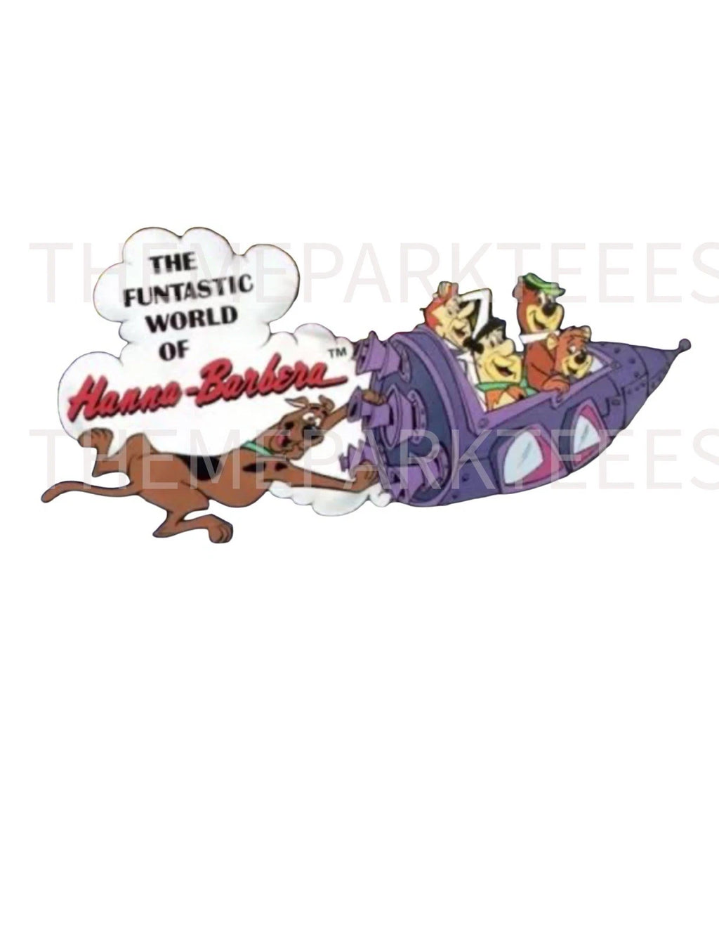 UNIVERSAL STUDIOS FLORIDA THE FUNTASTIC WORLD OF HANNAH BARBERA  CUSTOM  SHIRT