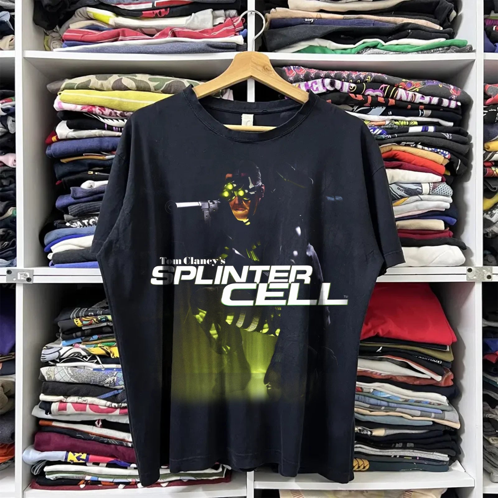 Splinter Cell Metal Gear Retro Gaming Unisex Gamer | Vintage T-Shirt