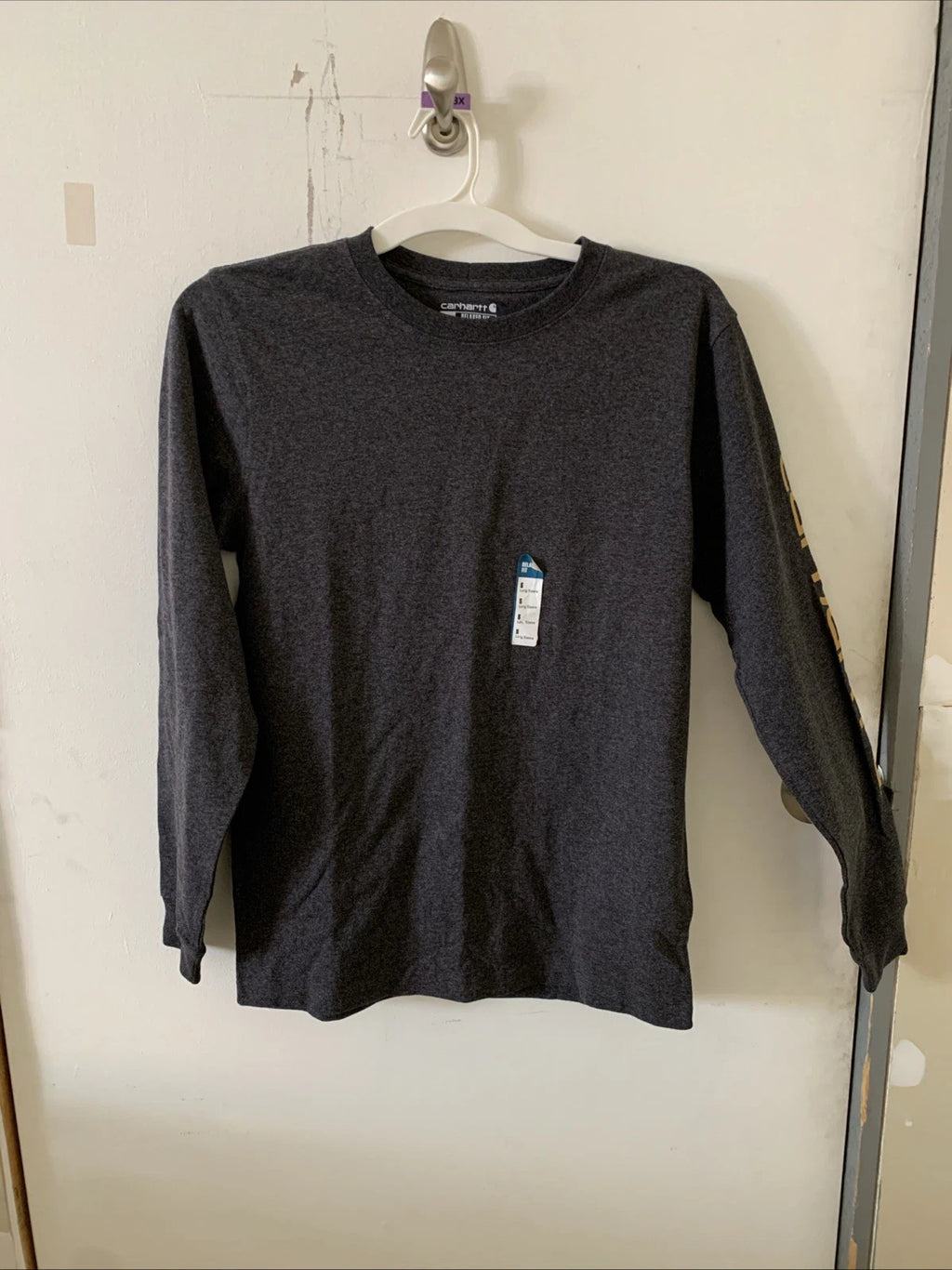 PICK - Carhartt Men's Relaxed Fit Heavyweight Long Logo Sleeve Graphic TShirt