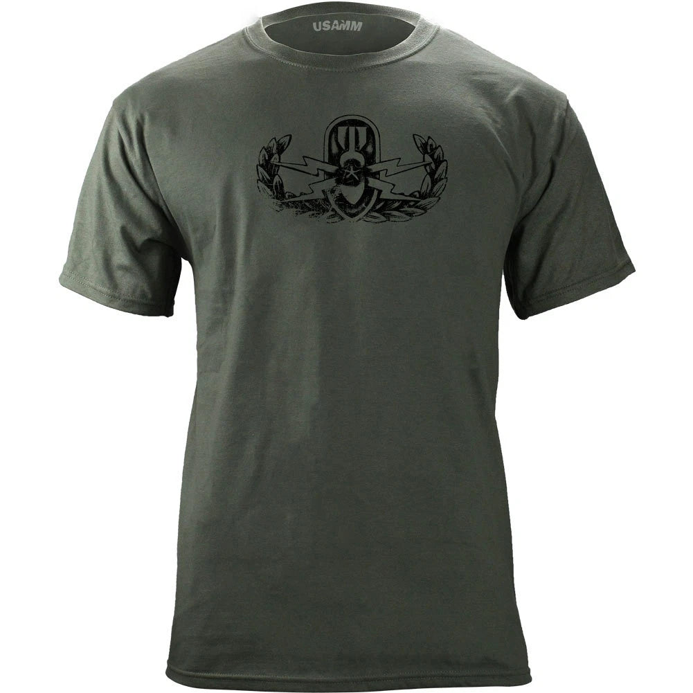 Vintage Army EOD Senior Badge Subdued Veteran T-Shirt