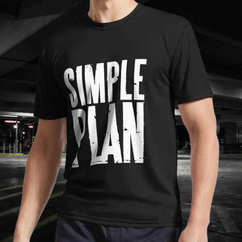 Simple Plan LogoClassic Active Logo T-Shirt Funny Size American Unisex T- Shirt