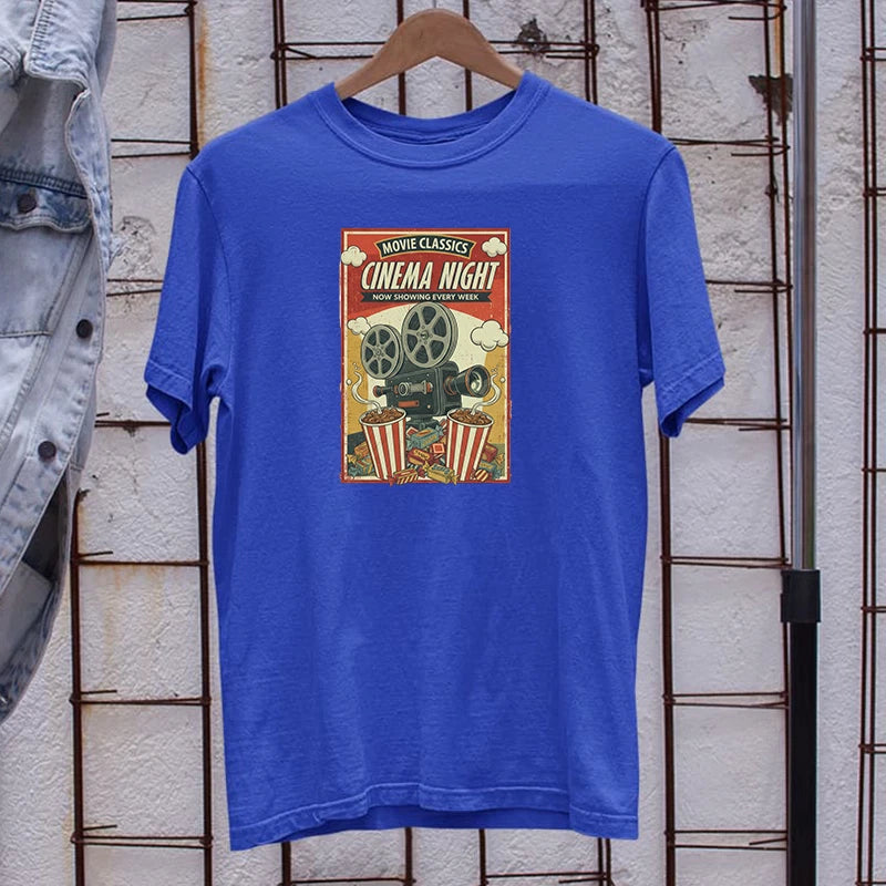 Vintage Cinema Night Movie Classics T-Shirt Retro Film Cinema Fan Gift