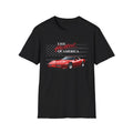 1990 Chevy Corvette T-Shirt – Red C4 “The Heartbeat of America” Graphic Tee