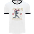 Home Run Vintage Baseball Player Mens Ringer T-Shirt