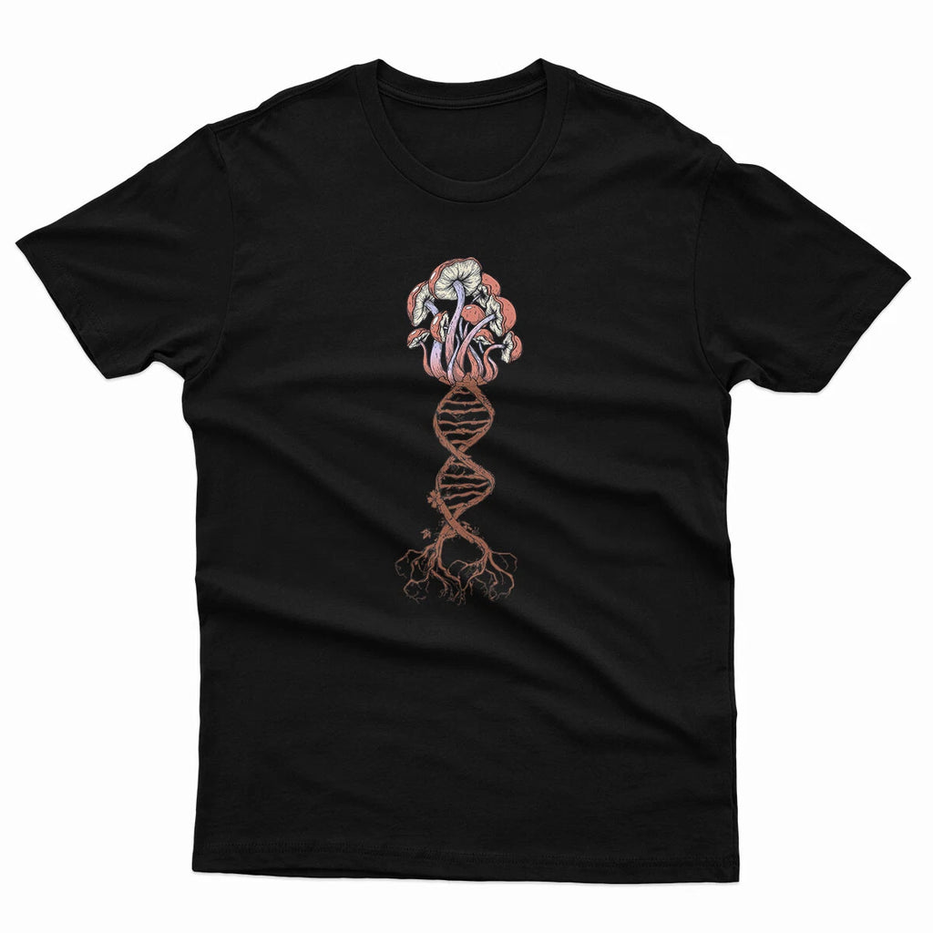 Mushroom Dna Mycology Shroom Trippy Psychedelic Freedom Mens T Shirts #P1#Or#A