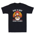 Just A Boy Who Loves Anime And Ramen Japanese Otaku Funny Vintage Men's T-Shirt