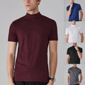 Breathable Top Mens Slim Fit Tee Short Sleeve Top Short Sleeve Slim Fit
